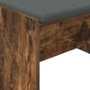 vidaXL Banc d'entr&eacute;e avec coussin Ch&ecirc;ne fum&eacute; 83 x 38 x 40 cm