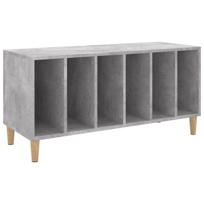 vidaXL Armoire à disques gris béton 100x38x48 cm bois d'ingénierie