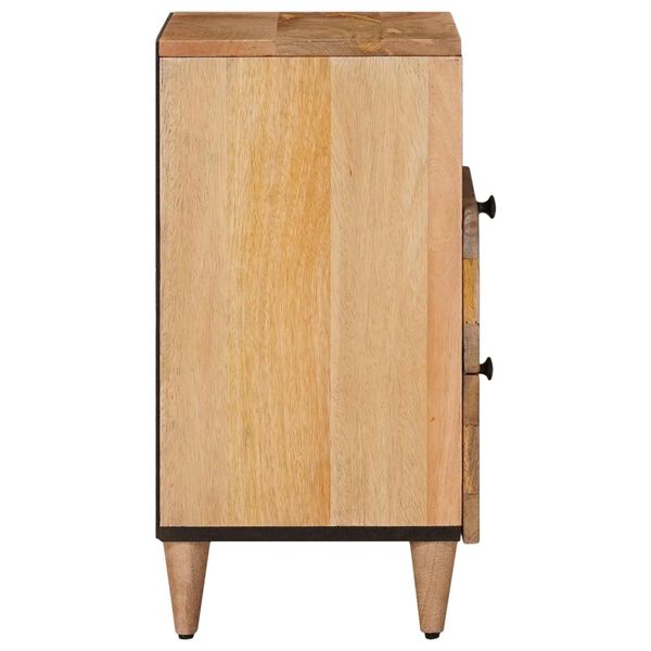 vidaXL Cabinet de chevet Naturel 50 x 33 x 60 cm Bois de mangue massif