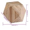 vidaXL Table d'appoint Teck recycl&eacute; 40x40x40 cm