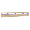 vidaXL Meuble TV avec lumi&egrave;res LED Ch&ecirc;ne sonoma 270x35x40 cm