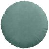 vidaXL Coussins de si&egrave;ge 2 pcs Vert Mer &Oslash; 40 x 13 cm Velours