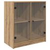vidaXL Meuble d'appoint Ch&ecirc;ne artisanal 68 x 37 x 75,5 cm