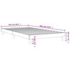 vidaXL Cadre de lit sans matelas ch&ecirc;ne marron 100x200 cm