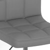 vidaXL Chaises &agrave; manger pivotantes lot de 2 gris similicuir
