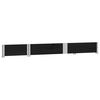vidaXL Collier de palette noir 150x50 cm bois de pin solide
