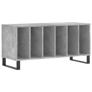vidaXL Armoire &agrave; disques gris b&eacute;ton 100x38x48 cm bois d'ing&eacute;nierie