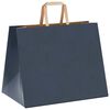 vidaXL Sacs en papier 50 pcs avec poign&eacute;es bleu 32x22x24 cm