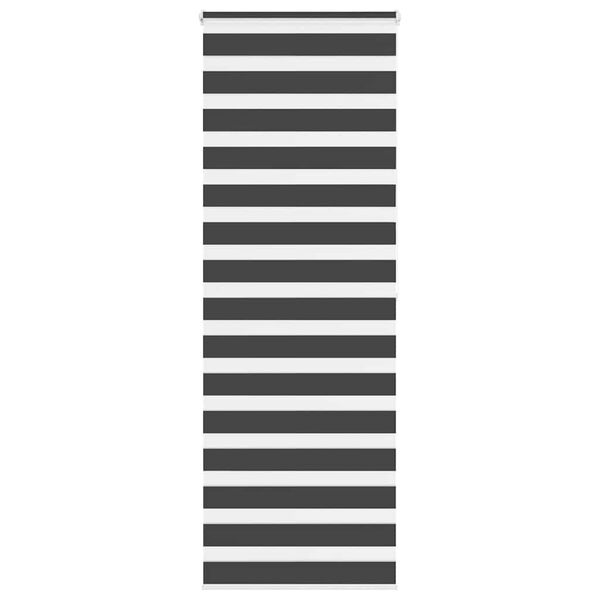 vidaXL Store z&egrave;bre noir 85x200 cm largeur du tissu 80,9 cm polyester