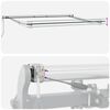 vidaXL Auvent r&eacute;tractable automatique marron 400x300 cm
