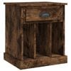 vidaXL Tables de chevet 2 pcs ch&ecirc;ne fum&eacute; 43x36x50 cm