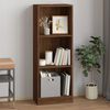 vidaXL Biblioth&egrave;que 3 niveaux Ch&ecirc;ne marron 40x24x109cm Bois ing&eacute;nierie