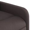 vidaXL Fauteuil inclinable Marron fonc&eacute; Tissu