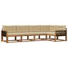 vidaXL Ensemble de canap&eacute;s d'ext&eacute;rieur 5 pc Naturel et Beige