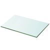 vidaXL Panneau pour &eacute;tag&egrave;re Verre transparent 20 x 30 cm