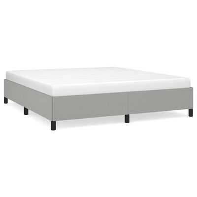 vidaXL Cadre de lit sans matelas gris clair 180x200 cm tissu