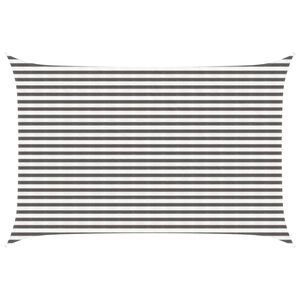 vidaXL Voile d'ombre 3 x 5 m HDPE Rectangulaire Gris clair et blanc