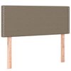 vidaXL Sommier &agrave; lattes de lit avec matelas Taupe 90x200 cm Tissu