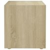 vidaXL Meubles TV 2 pcs blanc et ch&ecirc;ne sonoma bois d&rsquo;ing&eacute;nierie
