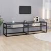 vidaXL Meuble TV transparent 160x40x40,5 cm verre tremp&eacute;
