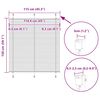 vidaXL Store pliss&eacute; anthracite 115x150 cm largeur du tissu 114,4 cm