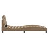 vidaXL Cadre de lit Viana sans matelas cappuccino 100x200 cm similicuir