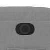 vidaXL Fauteuil inclinable &eacute;lectrique gris clair tissu