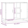 vidaXL Buffet sonoma gris 92x35x76 cm bois d'ing&eacute;nierie