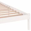 vidaXL Cadre de lit sans matelas bois de pin massif 160x200 cm blanc