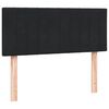 vidaXL Sommier &agrave; lattes de lit avec matelas noir 120x220 cm velours