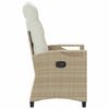 vidaXL Chaise de jardin 2 pcs Beige et cr&egrave;me 56 x 60 x 112 cm