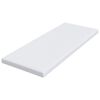 vidaXL Surmatelas Blanc 80 x 200 cm Tissu Jacquard