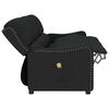 vidaXL Fauteuil de massage inclinable à 3 places noir tissu