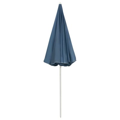 vidaXL Parasol de plage Bleu 240 cm