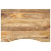vidaXL Dessus de bureau avec courbe 90x50x2,5 cm manguier massif brut