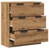 vidaXL Buffet ch&ecirc;ne artisanal 60x30x70 cm bois d'ing&eacute;nierie