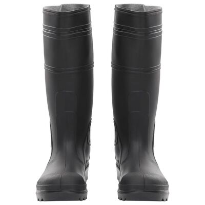 vidaXL Bottes de pluie noir taille 38 PVC