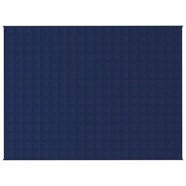 vidaXL Couverture lestée Bleu 150x200 cm 11 kg Tissu