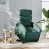 vidaXL Fauteuil inclinable vert fonc&eacute; tissu