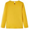 T-shirt enfants &agrave; manches longues ocre fonc&eacute; 140