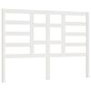 vidaXL T&ecirc;te de lit Blanc 141x4x104 cm Bois massif de pin