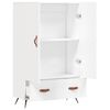 vidaXL Buffet haut blanc 69,5x31x115 cm bois d'ing&eacute;nierie