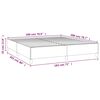vidaXL Cadre de lit sans matelas noir 180x200 cm tissu