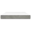 vidaXL Matelas de lit &agrave; ressorts ensach&eacute;s Gris clair 140x190x20 cm