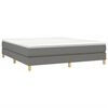 vidaXL Cadre de lit gris fonc&eacute; 180x200 cm tissu