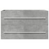 vidaXL Armoire de lavabo gris b&eacute;ton 80x38,5x48 cm bois ing&eacute;nierie