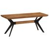 vidaXL Banc de salle &agrave; manger 110x40x46 cm bois massif acacia et acier