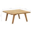 vidaXL Salon de jardin 5 pcs bois d'acacia solide