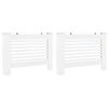 vidaXL Cache-radiateurs 2 pcs Blanc 112x19x81,5 cm MDF