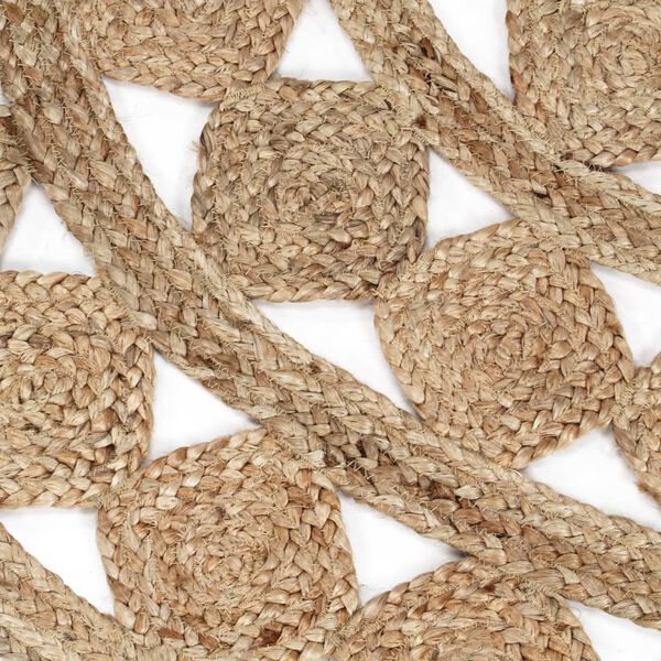 vidaXL Tapis fait &agrave; la main Jute tress&eacute;e 150 cm